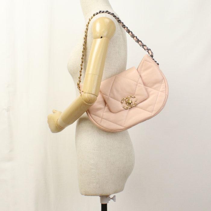 シャネル CHANEL 19 ディズヌフ ショルダーバッグ バッグ レザー レディース ピンク系 【中古】 CHANEL（シャネル） 中古良品 チェーンショルダーバッグ シャネル19