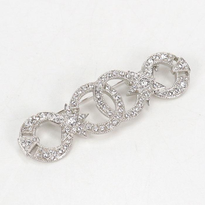 CHANEL（シャネル） 中古良品 ブローチ ラインストーン ココマーク