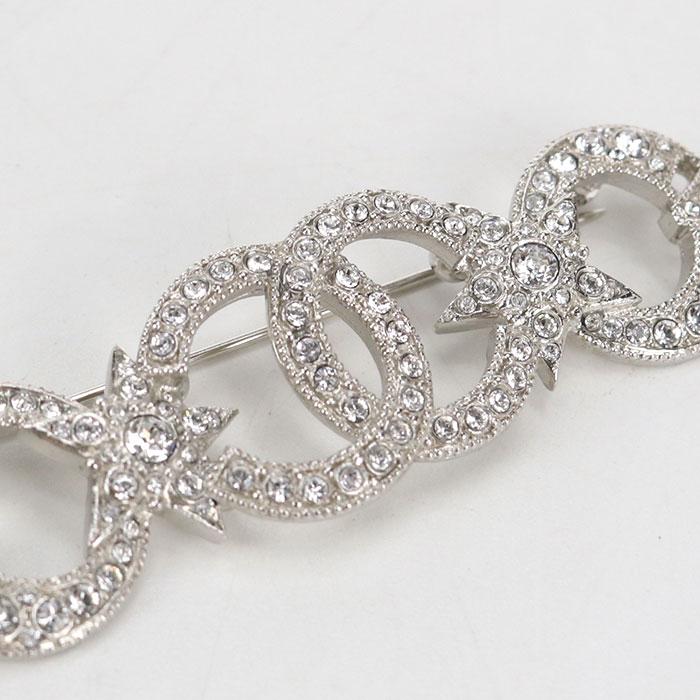 CHANEL（シャネル） 中古良品 ブローチ ラインストーン ココマーク