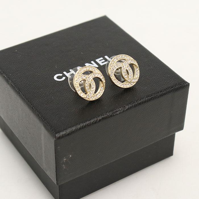 CHANEL（シャネル） 中古・未使用 ピアス ラインストーン レディース