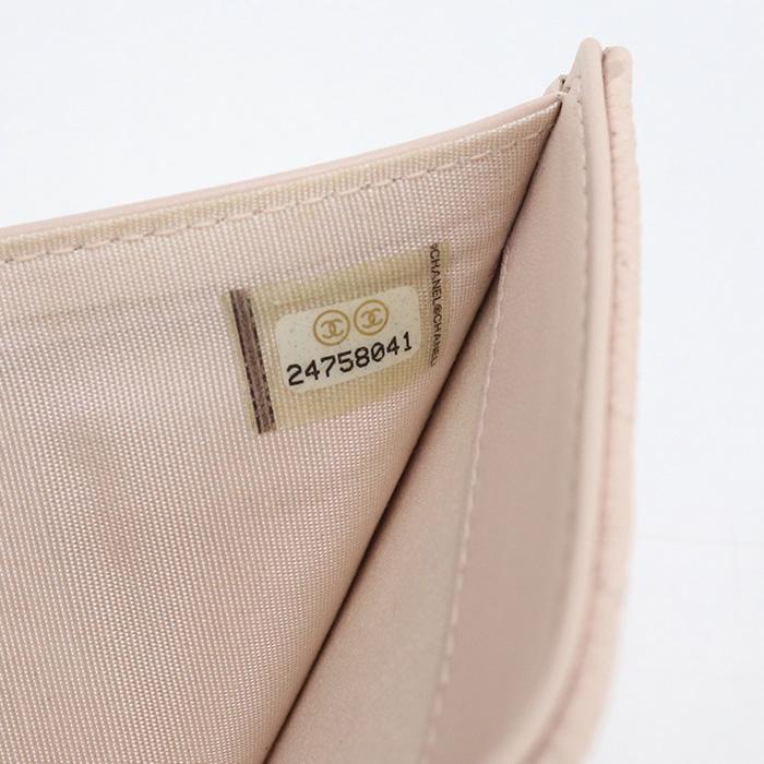 中古良品 CHANEL 三折財布小銭入付き A84346 スモール フラップ  