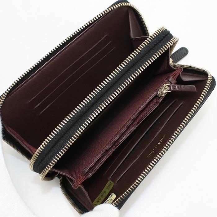 CHANEL 中古 シャネル 長財布ラウンドファスナー ラウンドWジップ  