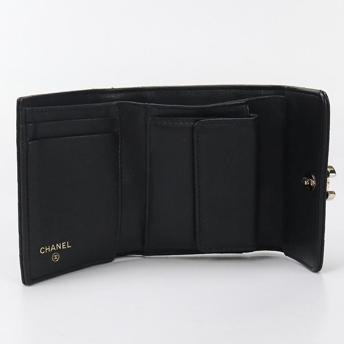 CHANEL 中古良品 シャネル 三折財布 28592471 スモール ウォレット  