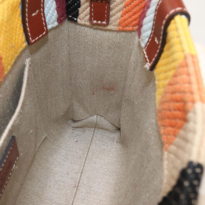 中古Chloe クロエ トートバッグ スモール　2WAY ウッディ レディース マルチカラー Chloe（クロエ） 中古 トートバッグ スモール 2WAY ウッディ