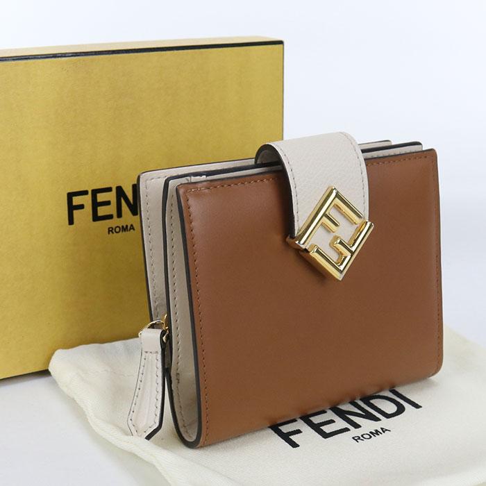 FENDI（フェンディ） 中古良品 二つ折り財布 8M0386 FFダイヤモンド