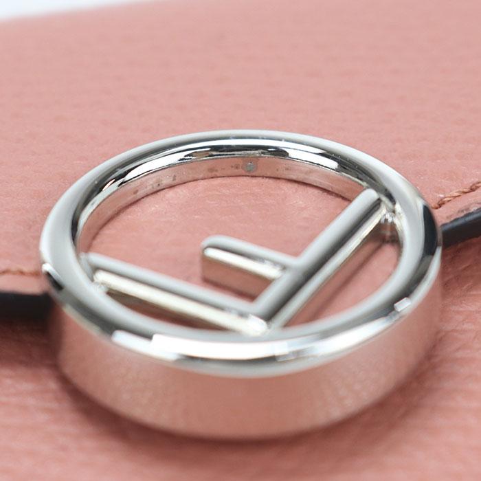 フェンディ FENDI セレリア 三つ折り財布 財布 レザー レディース ピンク系 8M0395 【中古】 FENDI - フェンディ FENDI セレリア 三つ折り財布 財布 レザー
