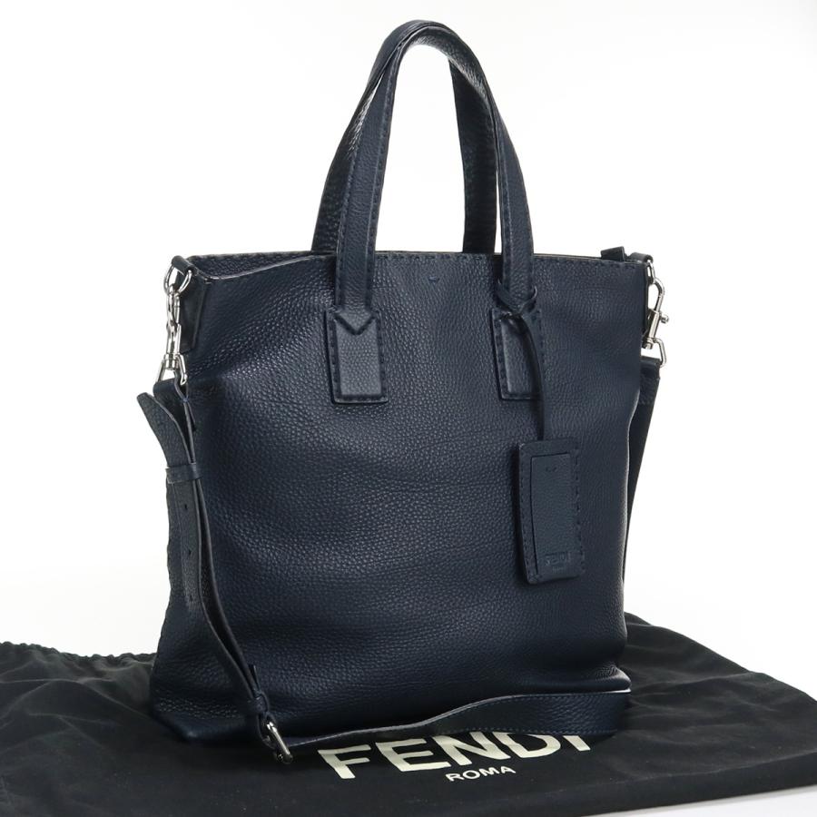 FENDI】トートバッグ セレリアレザーブラック肩かけA4
