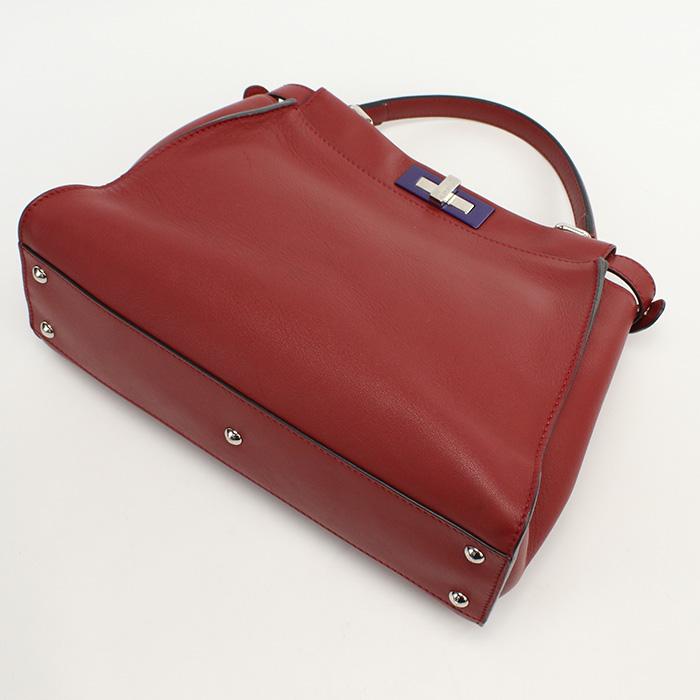 フェンディ FENDI ハンドバッグ パイソン ピーカブーレギュラー 2WAY