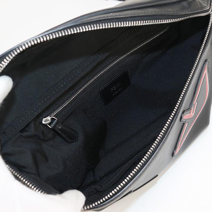 中古良品FENDI フェンディ ボディバッグ 7VA434 A72K ベルトバグ モンスター バグズアイ メンズ ブラック FENDI（フェンディ） 中古良品 ボディバッグ 7VA434 A72K ベルトバグ