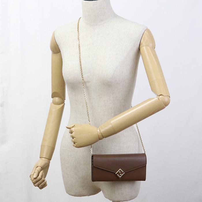 FENDI 中古良品 フェンディ チェーンウォレット 8M0365 ALV4 FF  