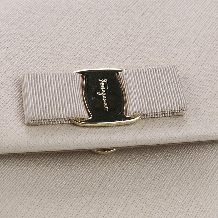 中古良品 FERRAGAMO フェラガモ ハンドバッグ 21 F570 2WAY ヴァラ