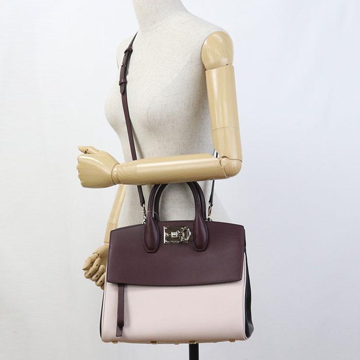 中古良品 FERRAGAMO フェラガモ ハンドバッグ 21 H264 2WAY