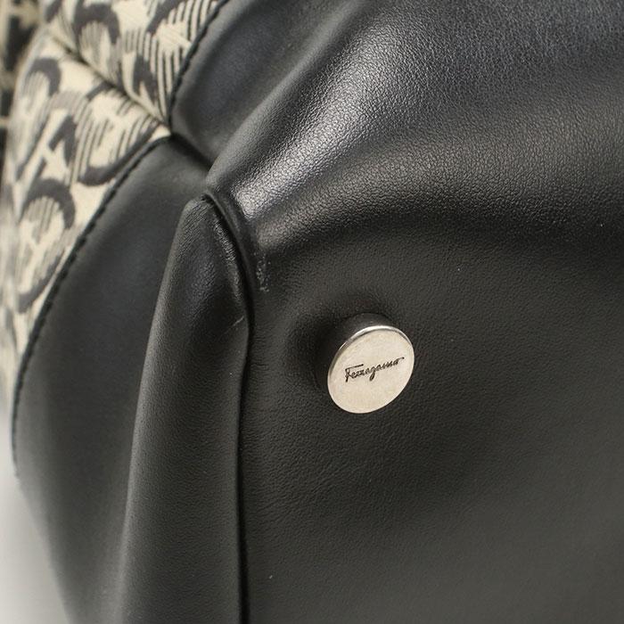 美品✨サルヴァトーレフェラガモ 2way ボストンバッグ レザー ブラック 中古良品 FERRAGAMO フェラガモ ボストンバッグ 24 A187 2WAY