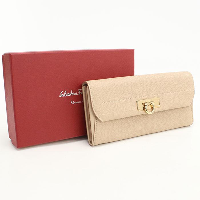 FERRAGAMO（フェラガモ） 中古美品 長財布二折 22 C225 ガンチーニ 