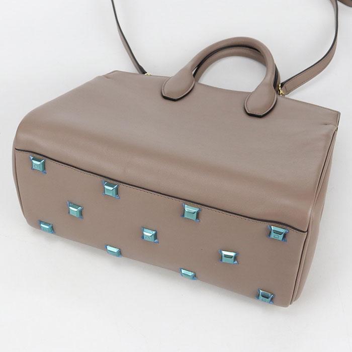 中古美品 FERRAGAMO フェラガモ ハンドバッグ 21 H159 2WAY ガンチーニ