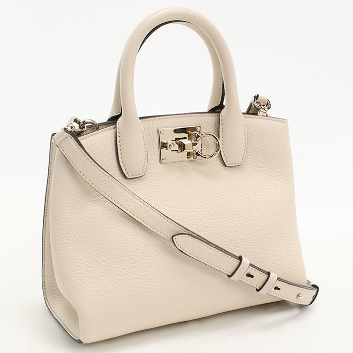 中古良品 FERRAGAMO フェラガモ ハンドバッグ 21 H288 2WAY ガンチーニ 