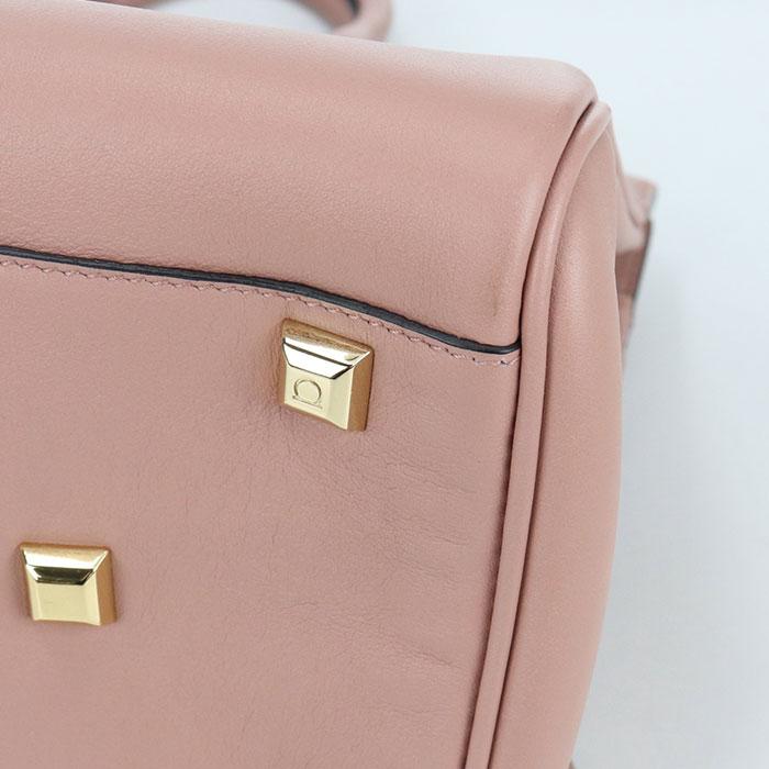 中古良品 FERRAGAMO フェラガモ トートバッグ 21 H159 2WAY ガンチーニ