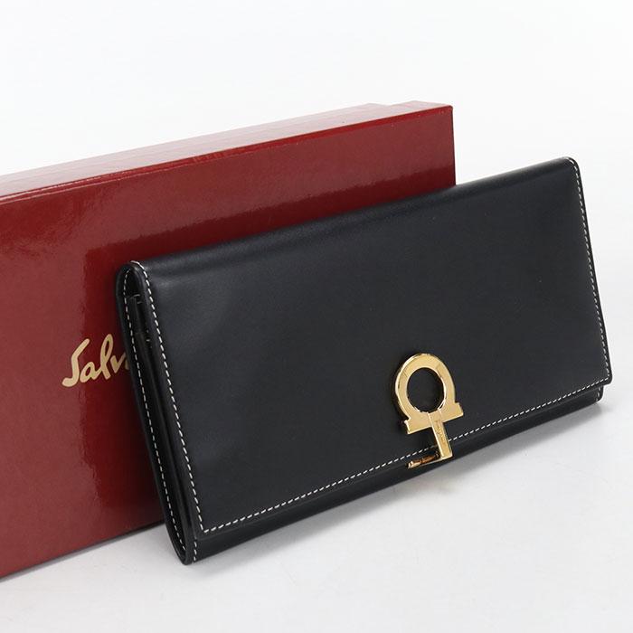 FERRAGAMO（フェラガモ） 中古美品 長財布二折 22 0120 ガンチーニ