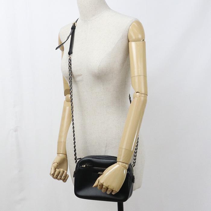 中古良品 FERRAGAMO フェラガモ ショルダーバッグ 21 F568 チェーン 
