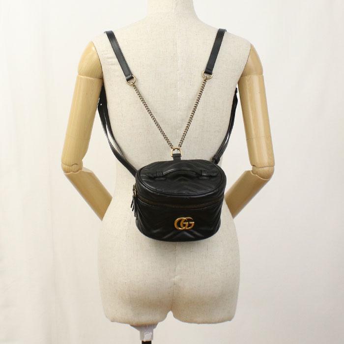 GUCCI（グッチ） 中古良品 リュック 598594 DTDCT 1000 バニティ型 GG 