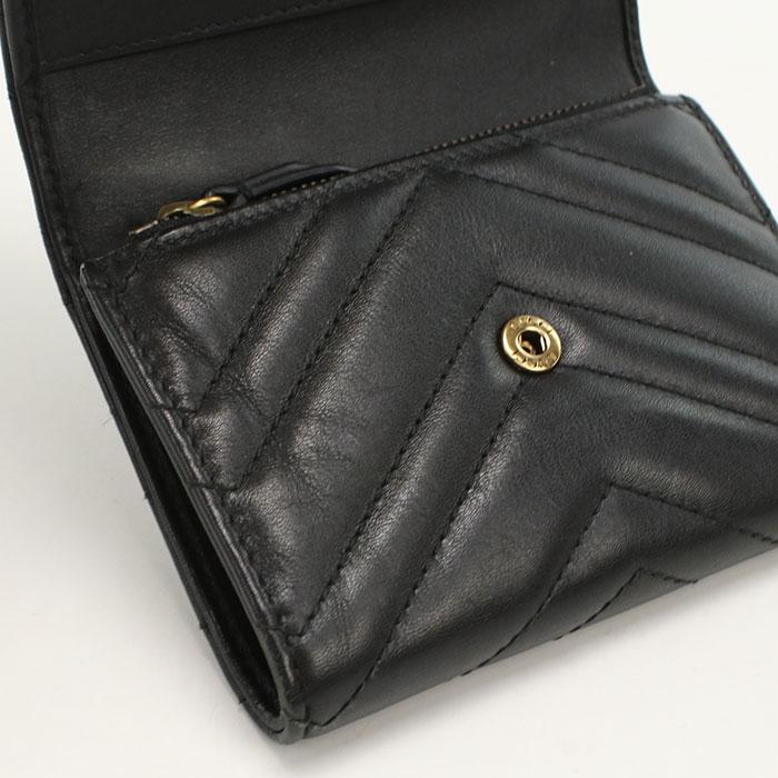 GUCCI（グッチ） 中古良品 三つ折り財布 474802 GGマーモント