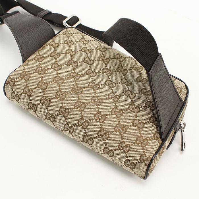 中古良品 GUCCI グッチ ボディバッグ 449174 ベルトバッグ GGキャンバス ユニセックス ベージュ_1