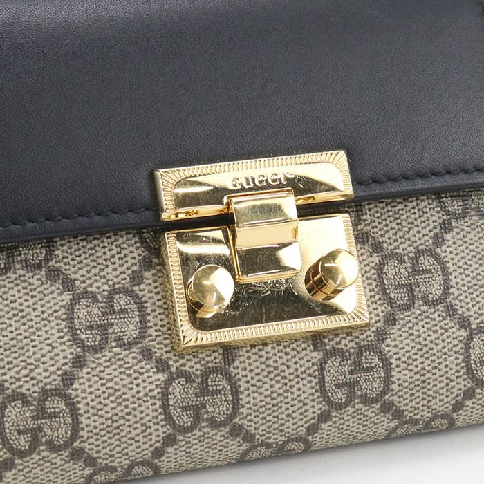 グッチ パドロック 453155 三つ折り財布 GUCCI（グッチ） 中古良品 三つ折り財布 453155 パドロック レディース