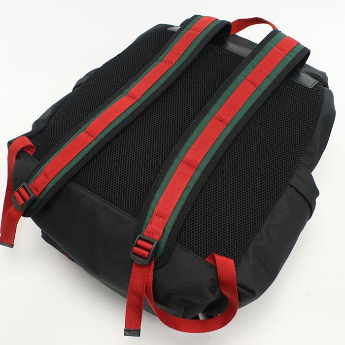 中古良品 GUCCI グッチ リュック 429037 バックパック シェリー メンズ ブラック_1