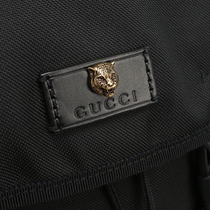 中古良品 GUCCI グッチ リュック 429037 バックパック シェリー メンズ ブラック_3