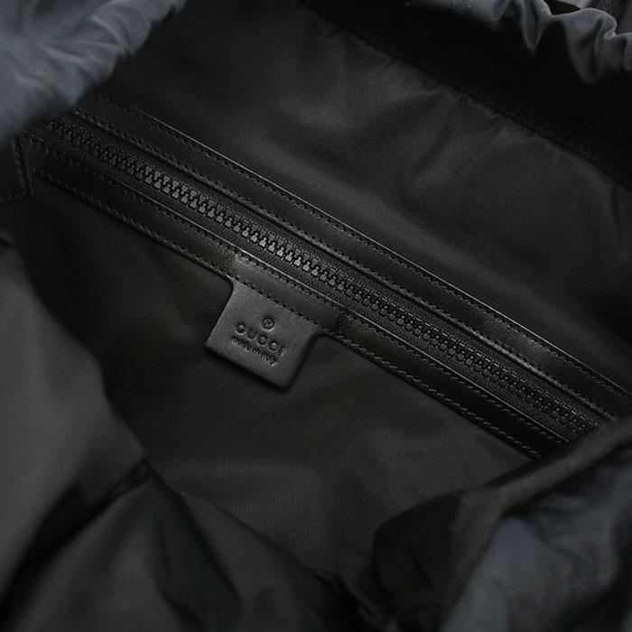 中古良品 GUCCI グッチ リュック 429037 バックパック シェリー メンズ ブラック_6