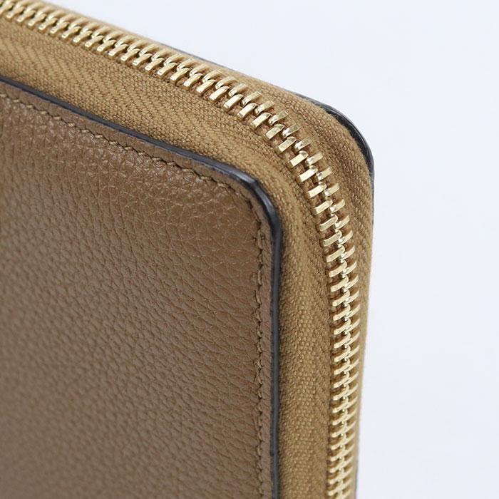 新品同様 グッチ ズゥミ 570661 レザー ブラウン ラウンドファスナー 長財布 0061【中古】GUCCI GUCCI（グッチ） 中古美品 長財布ラウンドファスナー 570661 ジップ
