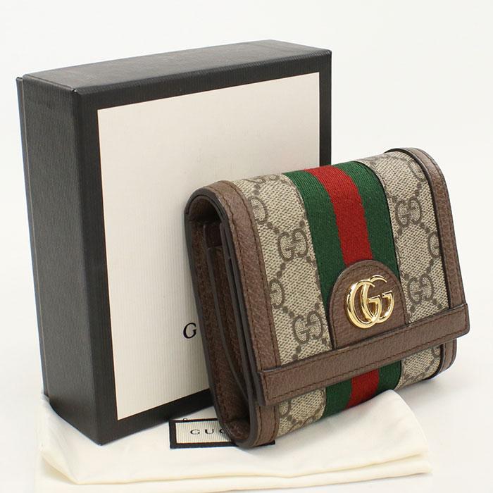 GUCCI グッチ オフィディアGG 598662 GUCCI（グッチ） 中古良品 二つ折り財布 598662 オフィディア