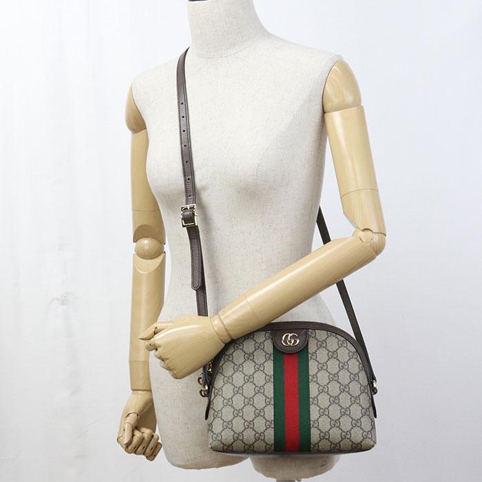 中古良品 GUCCI グッチ 斜め掛け ショルダーバッグ 499621 オフィディア レディース ベージュ