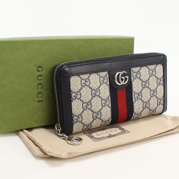【Chii様】専用・青360g×2袋≪フォロー割特価≫ w86 GUCCI グッチ 長財布 ジップアラウンドウォレット ネイビー
