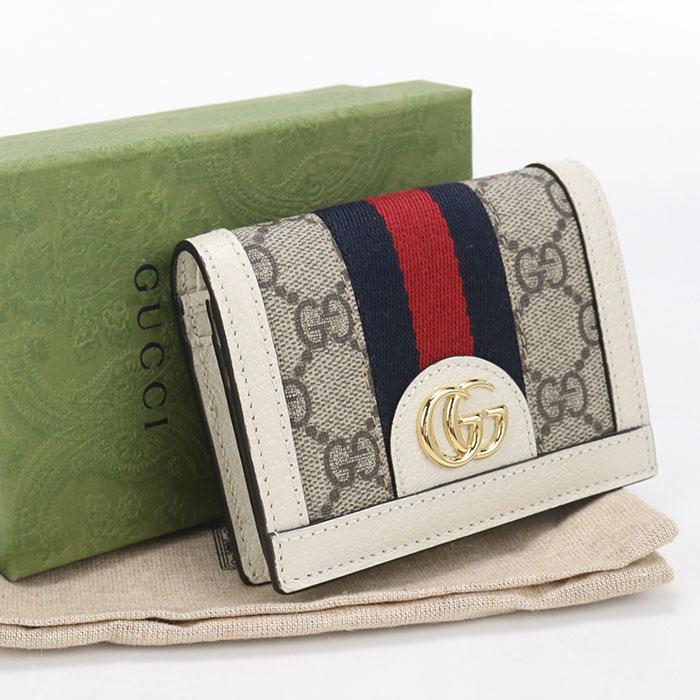 GUCCI（グッチ） 中古・未使用 二つ折り財布 523155 GG カードケース 