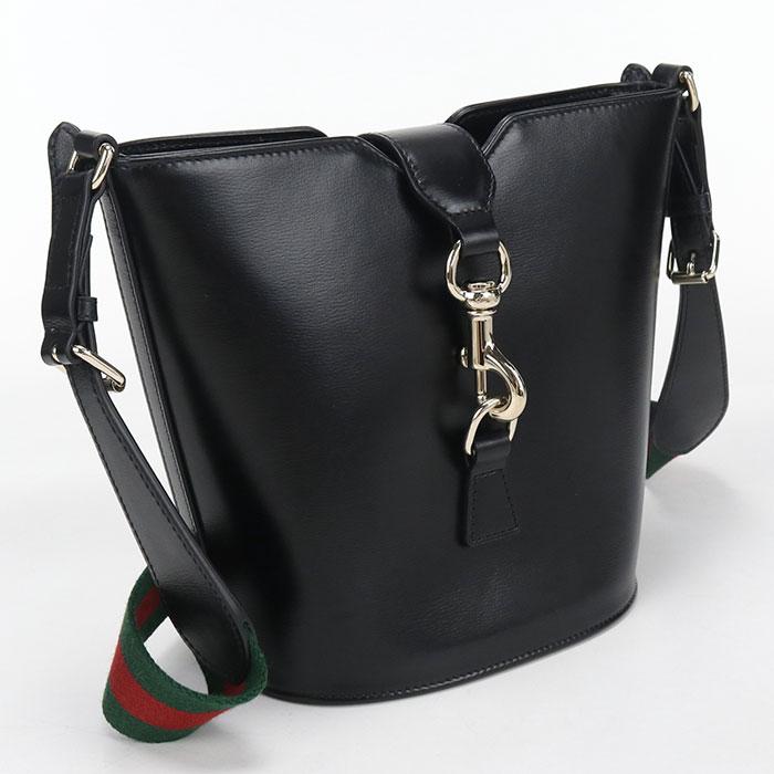美品 OLD GUCCI レザー ショルダーバッグ 黒 GG フラップ GUCCI（グッチ） 中古・未使用 ショルダーバッグ 782908 ミニバケット