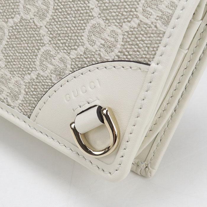 GUCCI（グッチ） 中古良品 二つ折り財布 820692 スモールウォレット GG