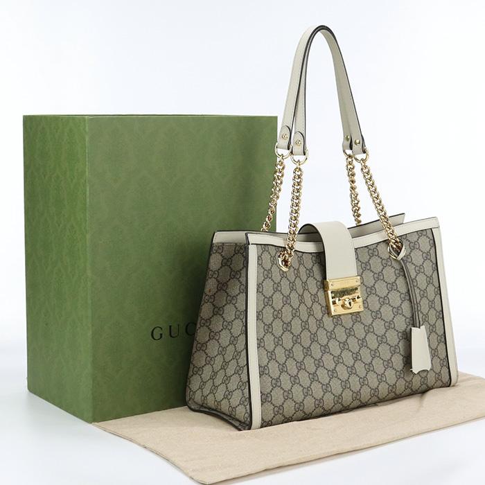 GUCCI 中古GUCCI パドロック GG PVC 479197 ベージュ系 ランク GUCCI 中古GUCCI パドロック GG PVC 479197 ベージュ系 ランク