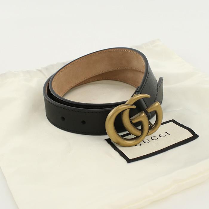 中古グッチGUCCI チルドレンズ ダブルG レザーベルト レザー 432707 
