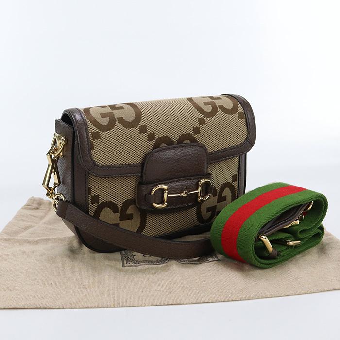 GUCCI 中古グッチGUCCI ミニ ショルダーバッグ ジャンボGG 658574  