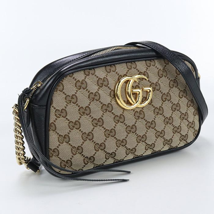 GUCCI 中古良品グッチGUCCI GGマーモント スモール ショルダーバッグ  