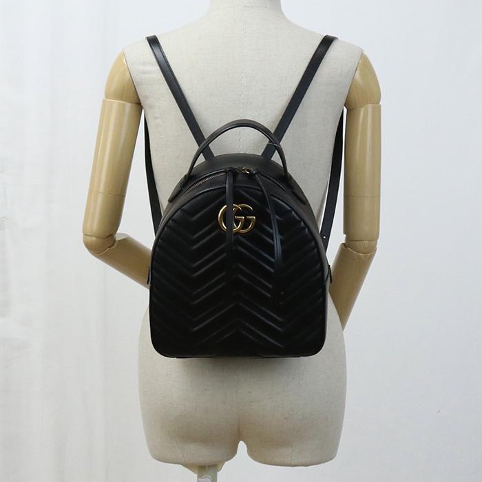 中古美品グッチGUCCI GGマーモント ミニ バックパック リュック 476671 