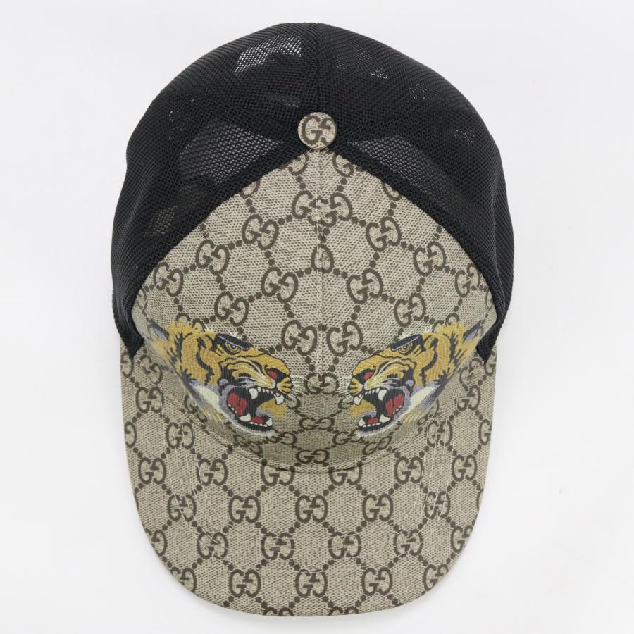GUCCI 中古未使用グッチGUCCI GGスプリーム ベースボールキャップ  