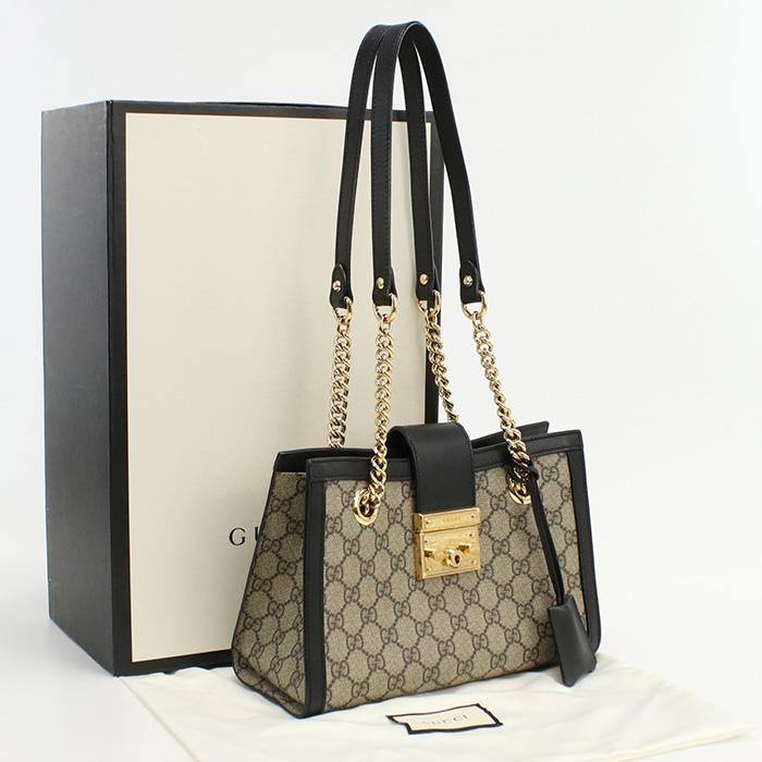 GUCCI 中古良品グッチGUCCI パドロック スモール ショルダーバッグ GG 