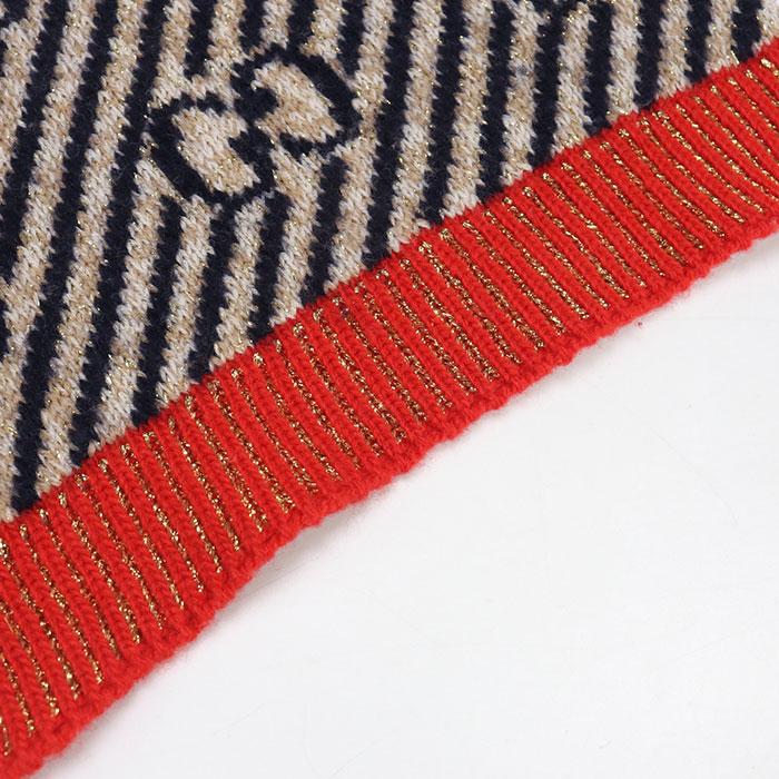 GUCCI（グッチ） 中古良品 マフラー レディース ネイビー : ビッグ