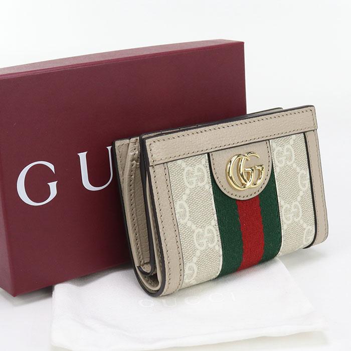 GUCCI 【中古・未使用】 グッチ 二折財布 813296 二つ折り ウォレット  