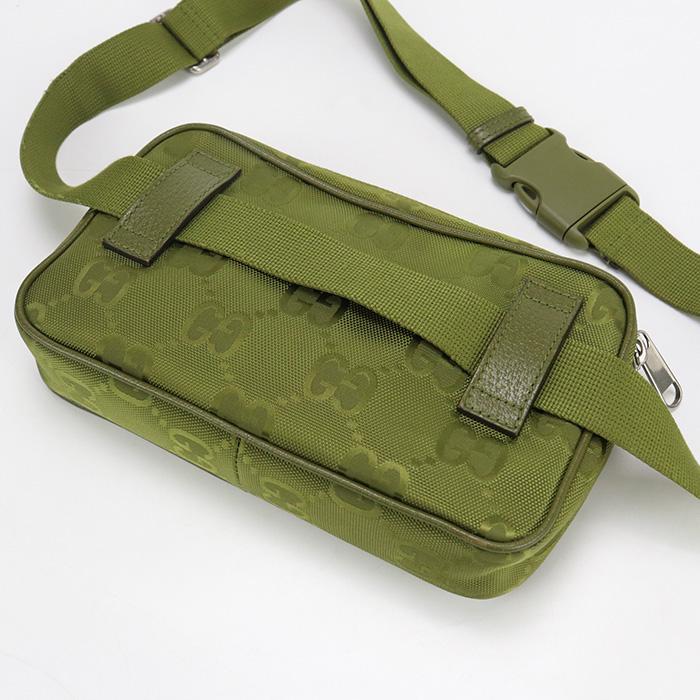 GUCCI グッチ　♡未使用に近い♡ ボディバッグ　カーキ色　オフザグリッド 新品未使用】GUCCI ボディバッグ オフザグリッド グリーン 日本限定色