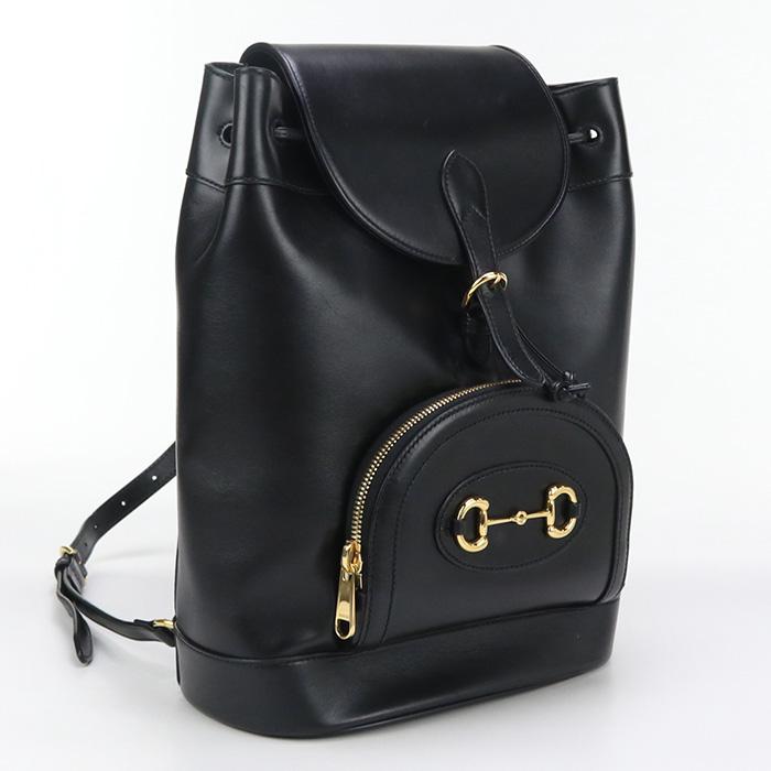 中古良品GUCCI グッチ リュック 620849 バックパック グッチ ホースビット 1955 レディース ブラック GUCCI 中古良品 グッチ リュック 620849 バックパック ホースビット