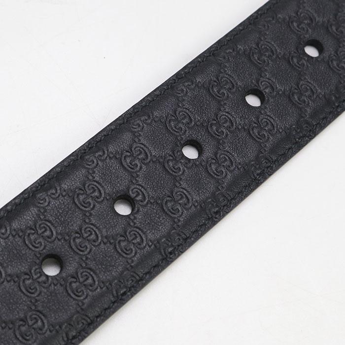 【中古・未使用】GUCCI グッチ ベルト 281548 マイクログッチシマ メンズ ブラック GUCCI（グッチ） 中古・未使用 ベルト 281548 マイクログッチシマ