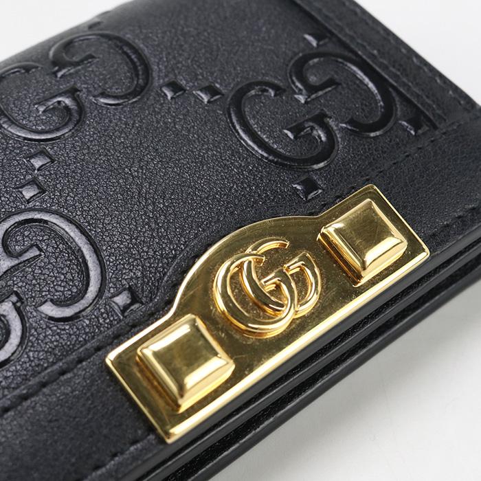 GUCCI 中古良品 グッチ 二折財布小銭入付き 676150 カードケース  